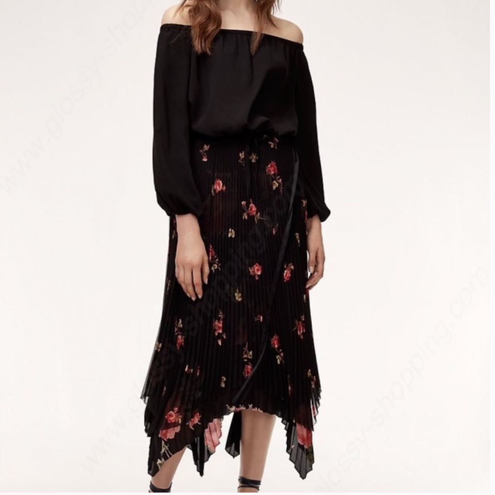 Aritzia Wilfred Dubois Pleated Skirt